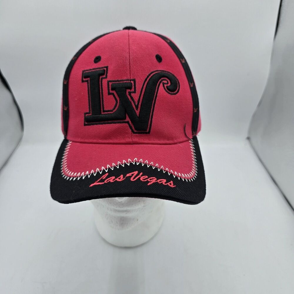 Las Vegas Pink/black Ball Cap Hat Adjustable Baseball